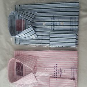 Two striped Charles Tyrwhitt Egyptian cotton shirts